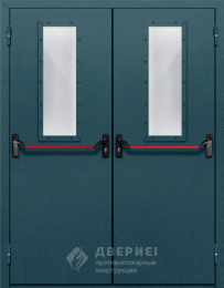 Противопожарная дверь с системой антипаника - фото