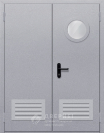 Дверь противопожарная двупольная - фото