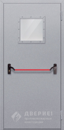 Дверной блок металлический противопожарный однопольный - фото