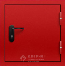 Противопожарная дверь «Люк №13 700x700 красный цвет»