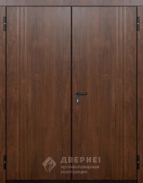 Дверь двупольная с МДФ - фото