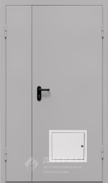 Полуторная противопожарная дверь со стыковочным узлом №1