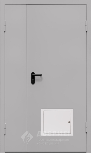 Полуторная противопожарная дверь со стыковочным узлом №1